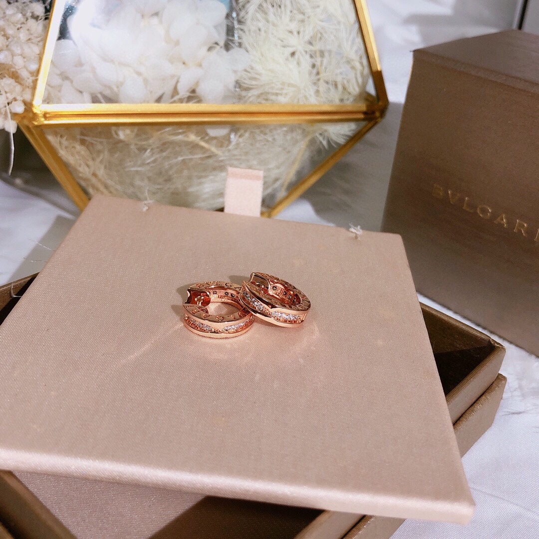 BGE014 Diamond B zero earrings - ccjewelryacc