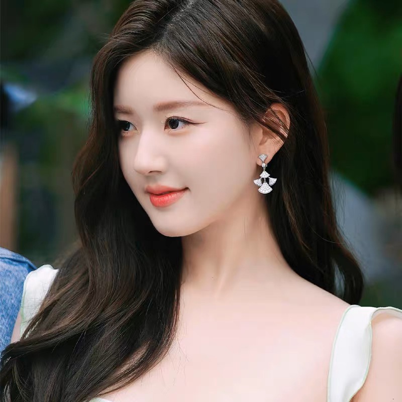 BGES006 18k White Gold diamond DIVAS DREAM Earring clips - ccjewelryacc