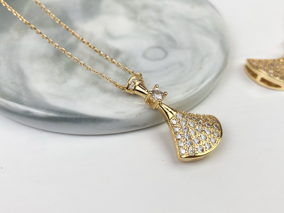 BGN031 Full diamond DIVA DREAM necklace - ccjewelryacc