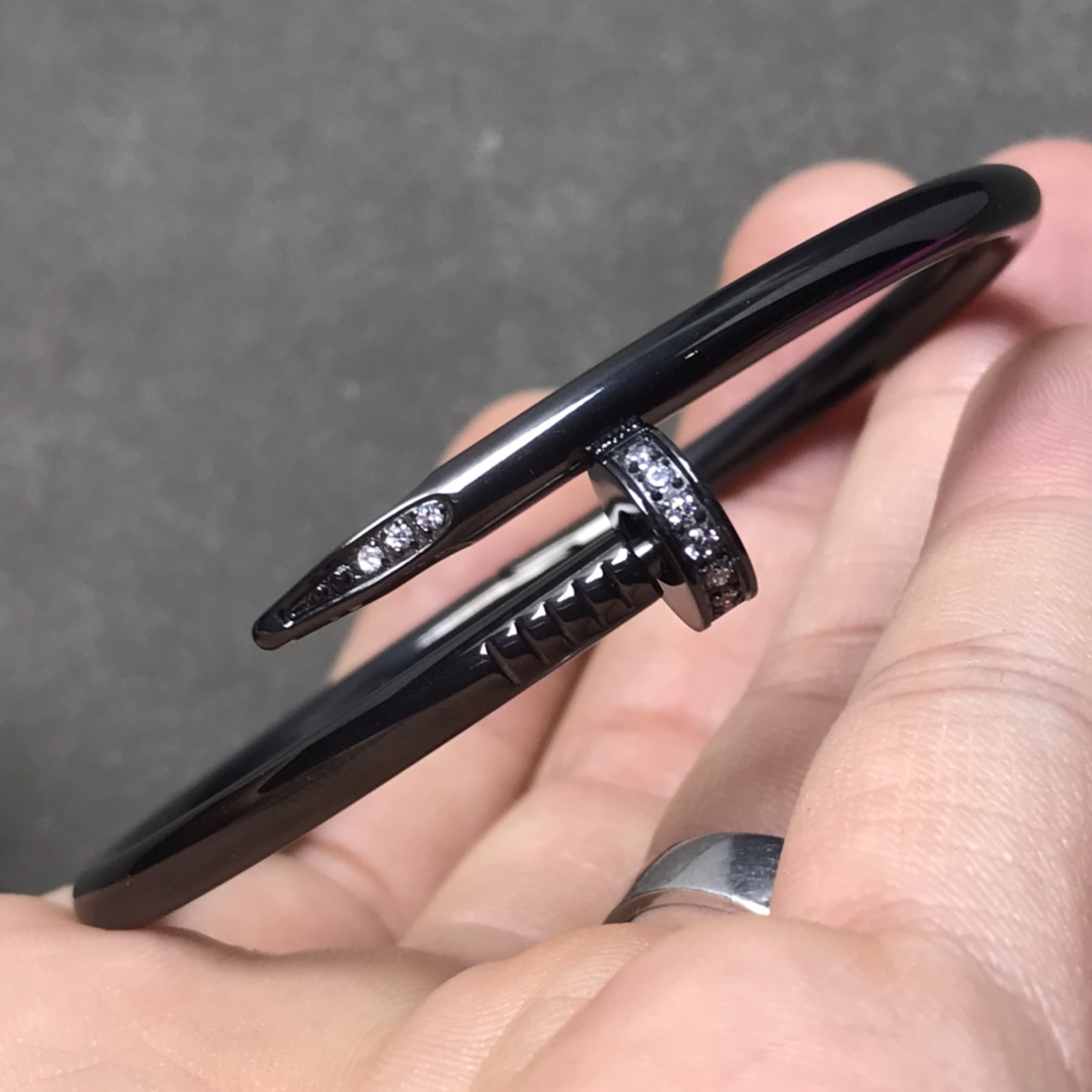 CTS007 Black nail bracelet - ccjewelryacc