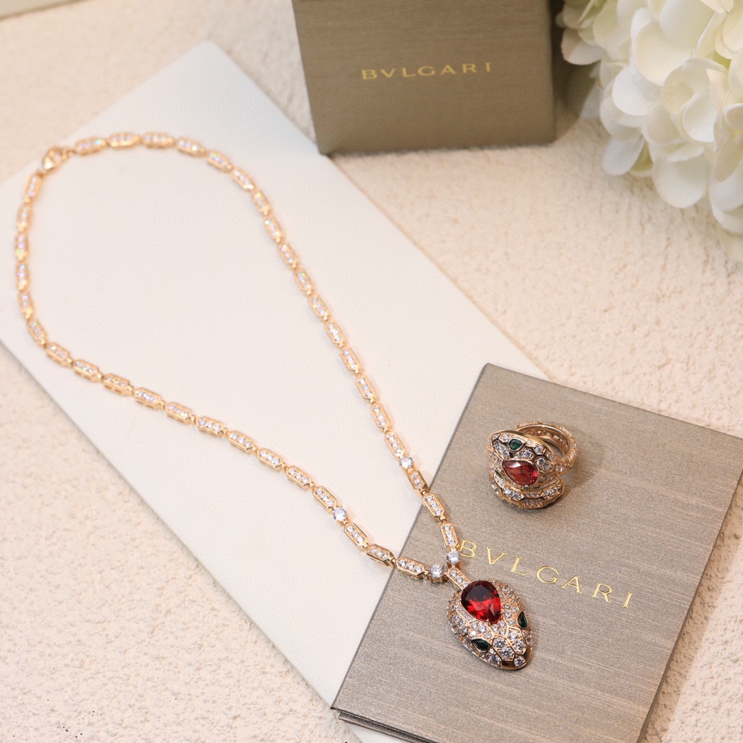 BGN025 Gemstone serpenti viper necklace - ccjewelryacc