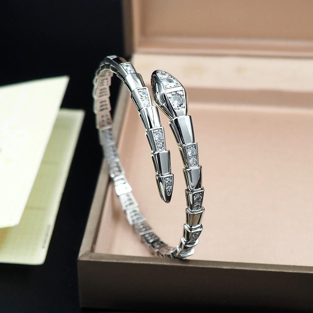 BGS001B  Serpenti viper bracelet with diamond - ccjewelryacc