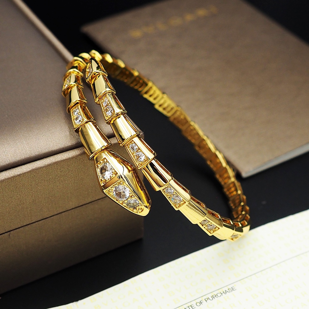 BGS001B  Serpenti viper bracelet with diamond - ccjewelryacc