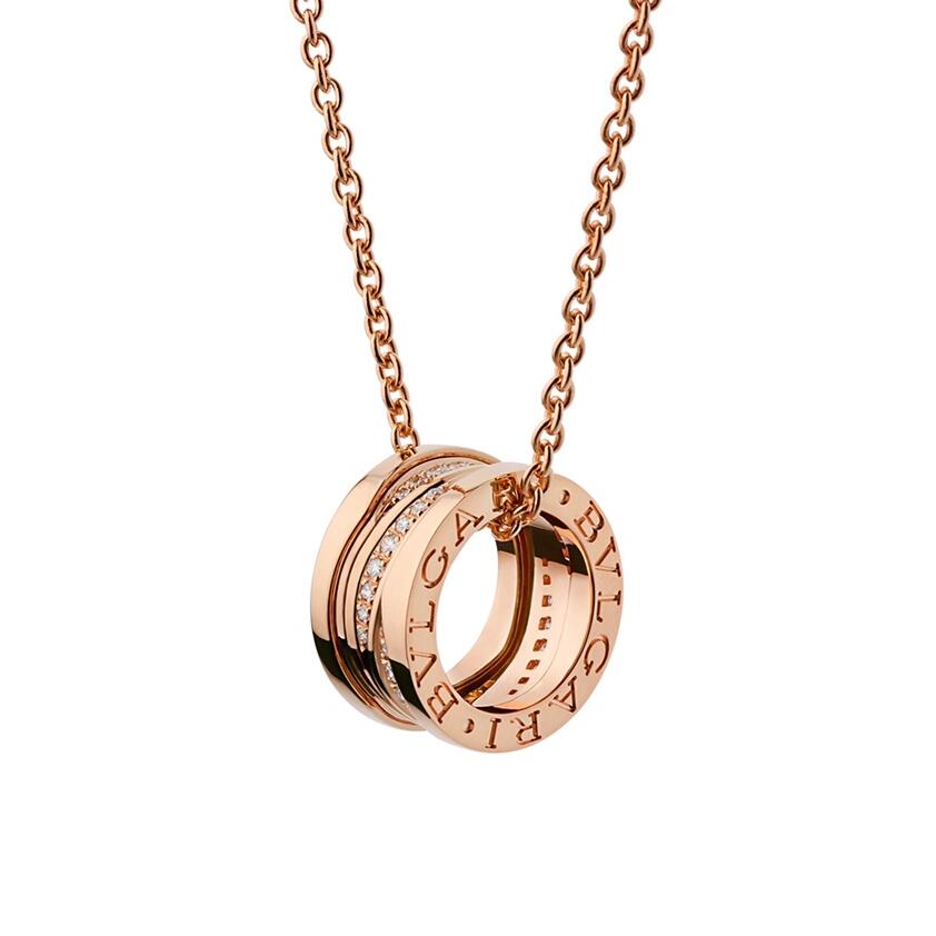 BGN021 B.ZERO1 Rock Necklace piercing with diamond - ccjewelryacc