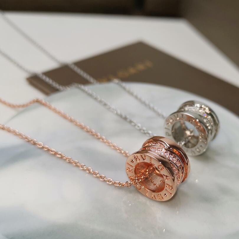 BGN021 B.ZERO1 Rock Necklace piercing with diamond - ccjewelryacc