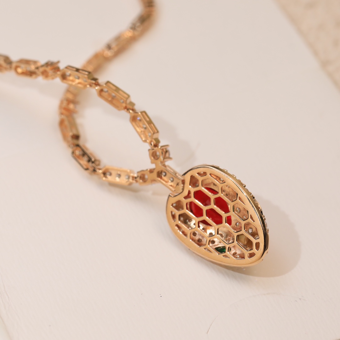 BGN025 Gemstone serpenti viper necklace - ccjewelryacc