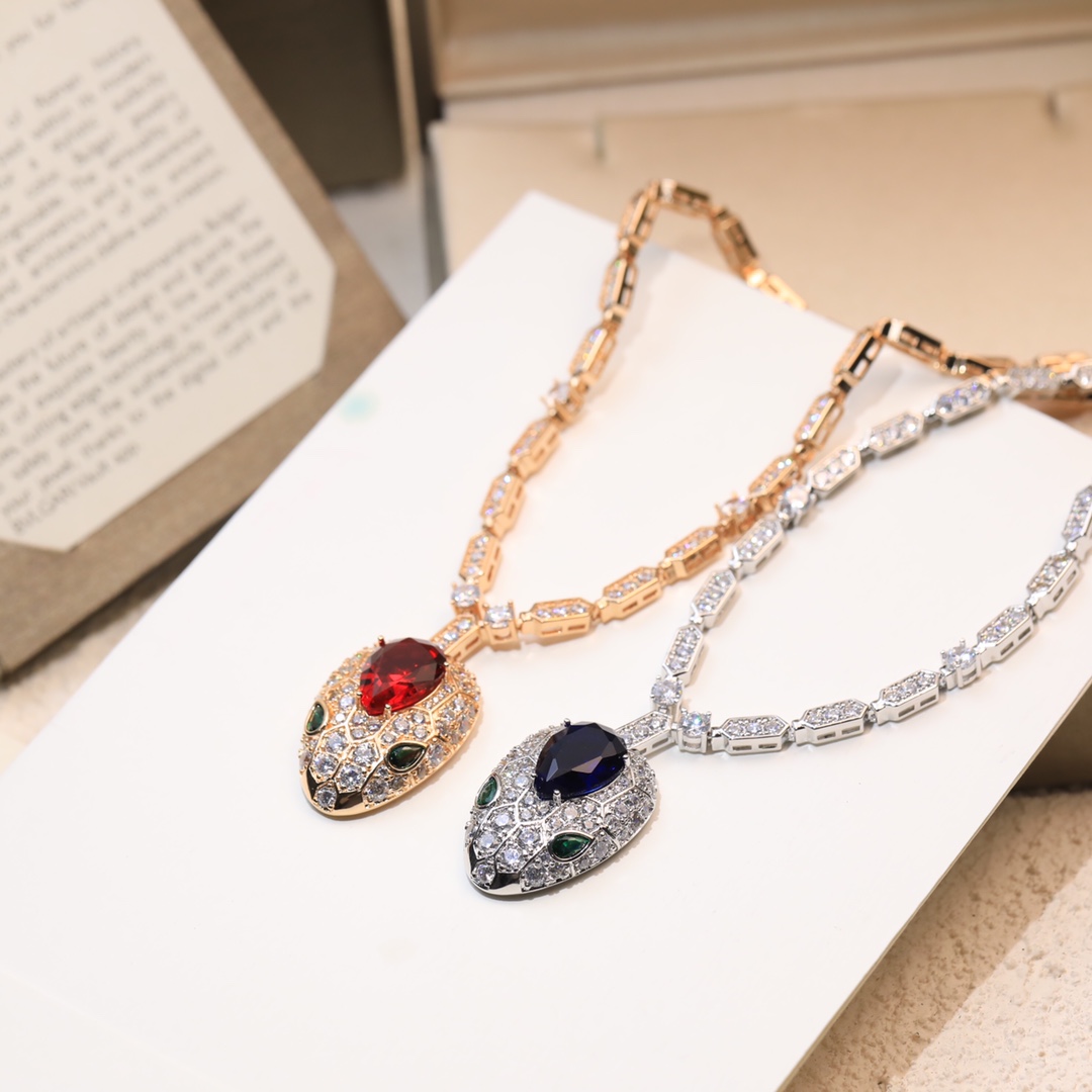 BGN025 Gemstone serpenti viper necklace - ccjewelryacc