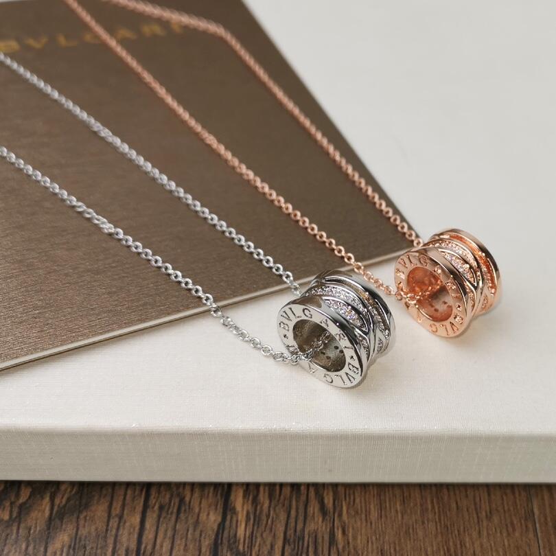 BGN021 B.ZERO1 Rock Necklace piercing with diamond - ccjewelryacc