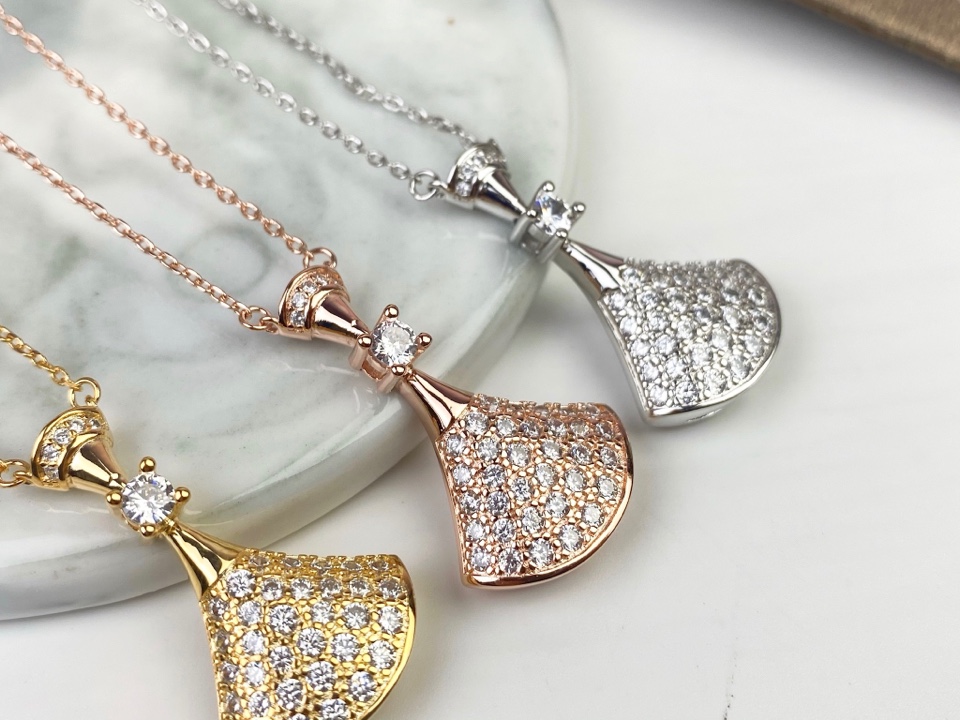 BGN031 Full diamond DIVA DREAM necklace - ccjewelryacc