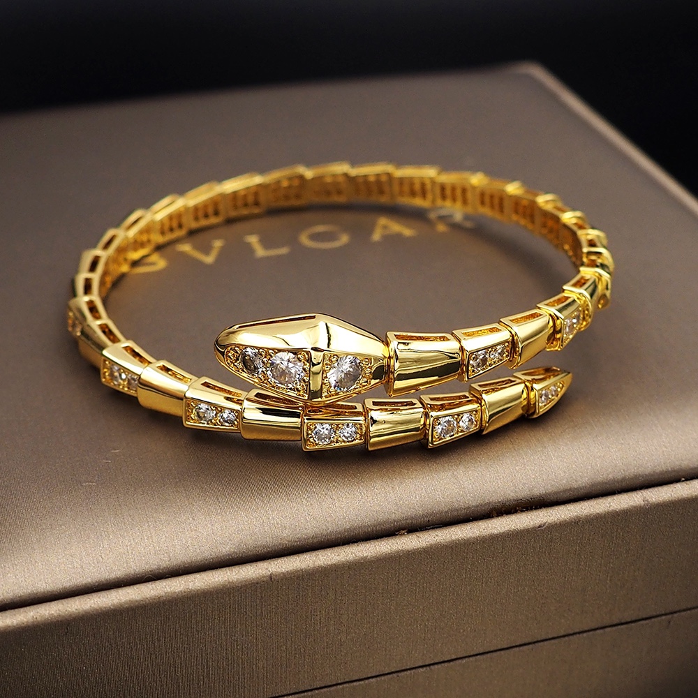 BGS001B  Serpenti viper bracelet with diamond - ccjewelryacc