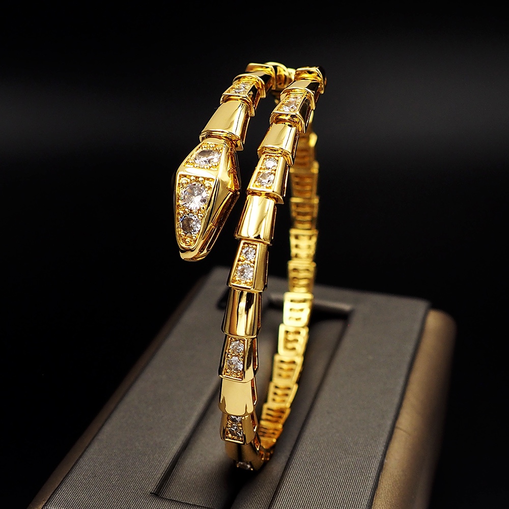 BGS001B  Serpenti viper bracelet with diamond - ccjewelryacc