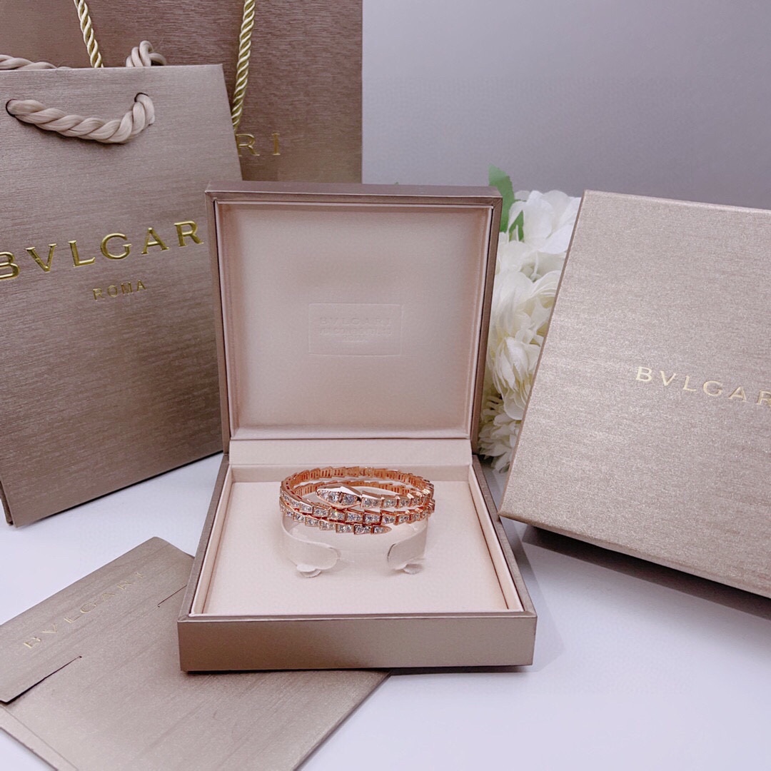 BGS003B Full diamond Snake Serpenti viper bangle bracelet - ccjewelryacc