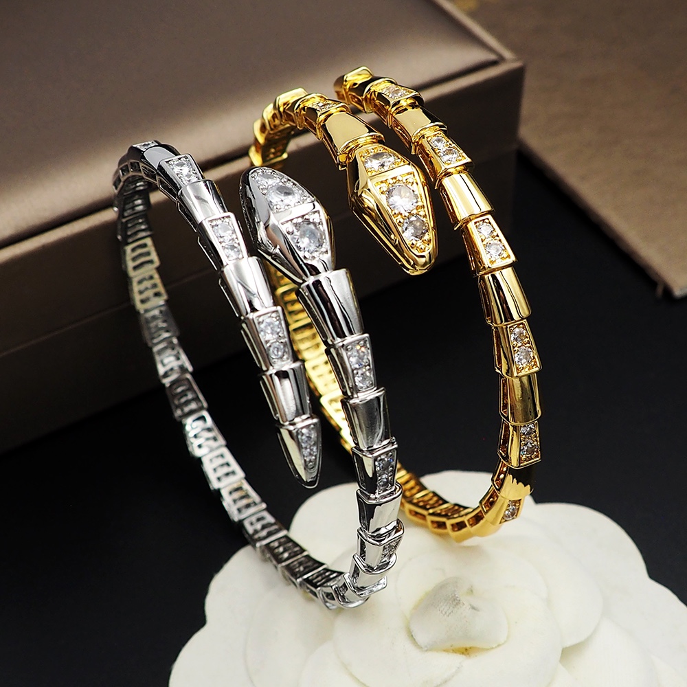 BGS001B  Serpenti viper bracelet with diamond - ccjewelryacc