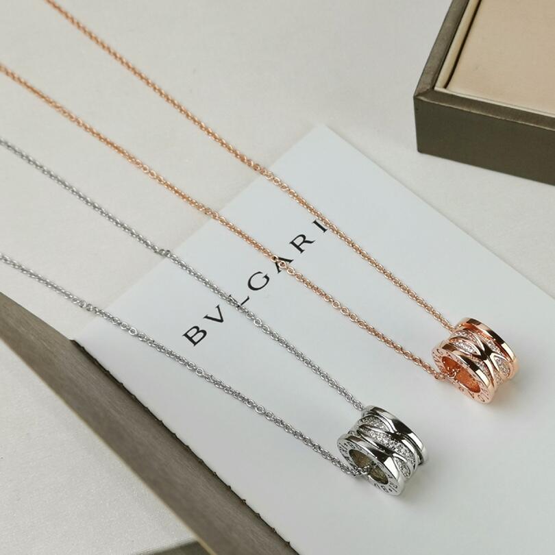 BGN021 B.ZERO1 Rock Necklace piercing with diamond - ccjewelryacc