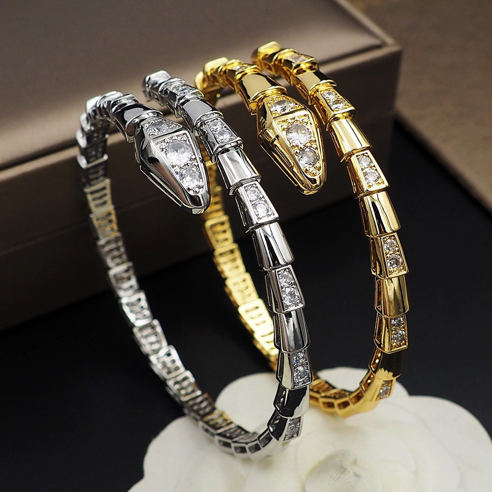 BGS001B  Serpenti viper bracelet with diamond - ccjewelryacc