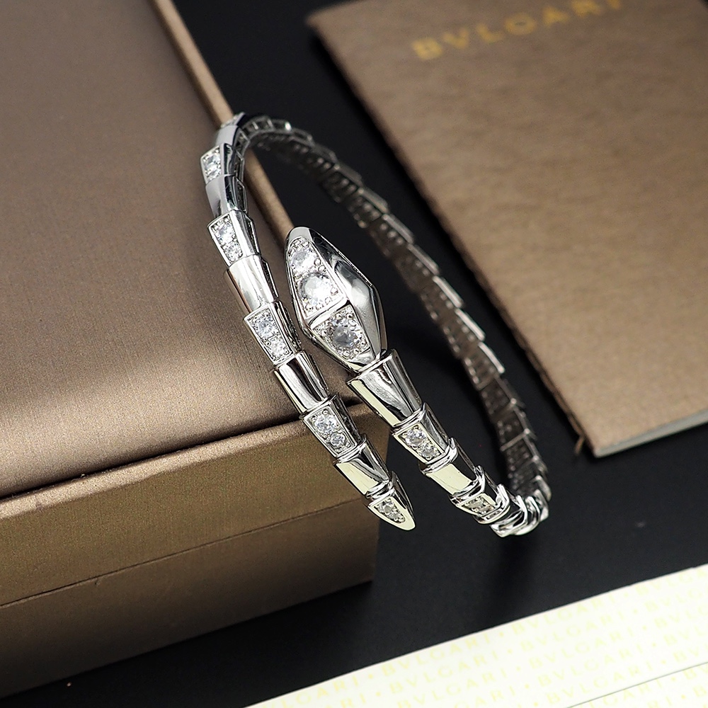 BGS001B  Serpenti viper bracelet with diamond - ccjewelryacc