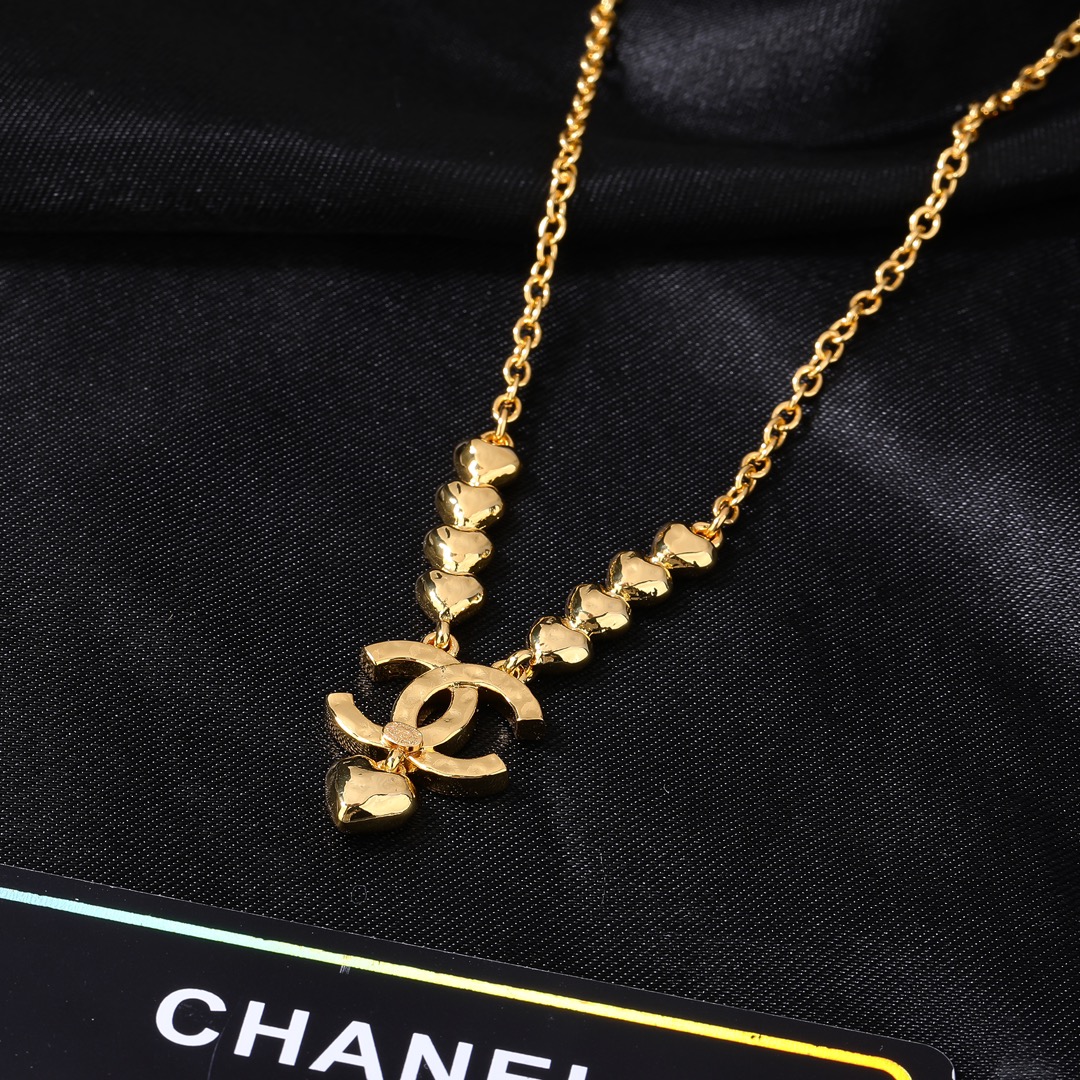 CCN058 Heart CC logo Necklace - ccjewelryacc