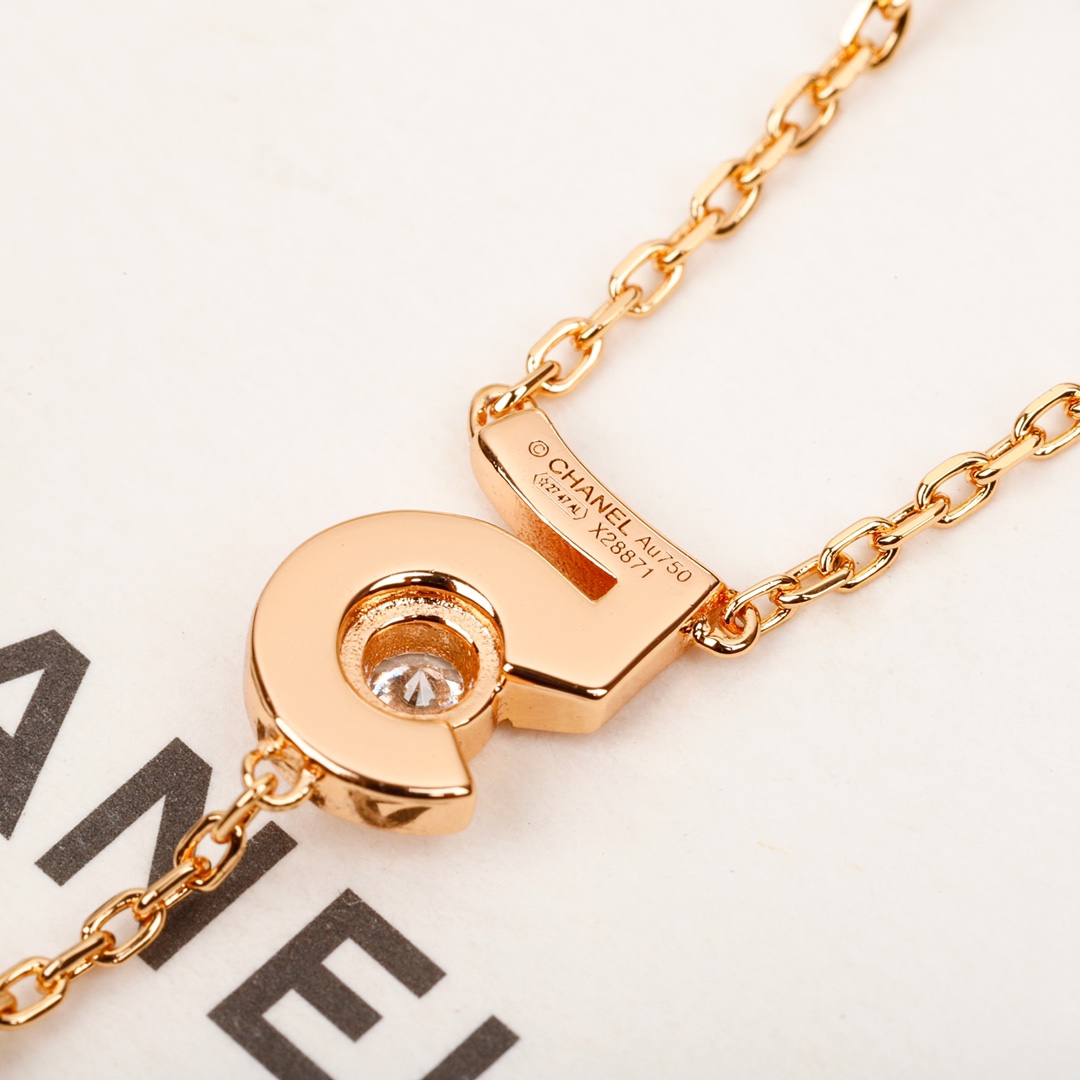 CCNS005 S925 Sterling silver diamond Eternal No 5 NECKLACE - ccjewelryacc