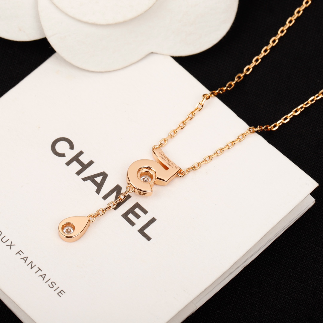 CCNS005 S925 Sterling silver diamond Eternal No 5 NECKLACE - ccjewelryacc