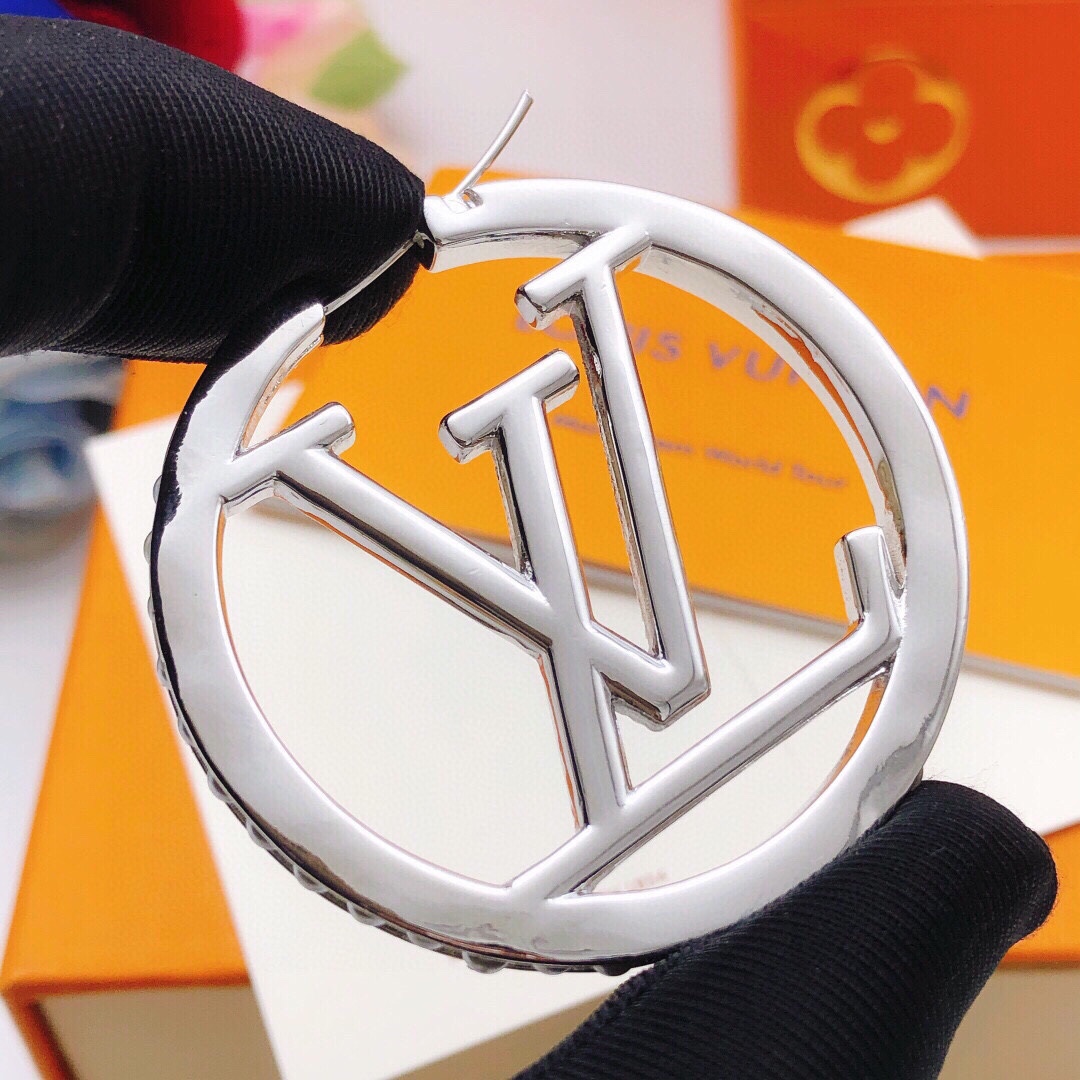 LVE061 5mm Metal pearls hoop VL PM Earrings - ccjewelryacc