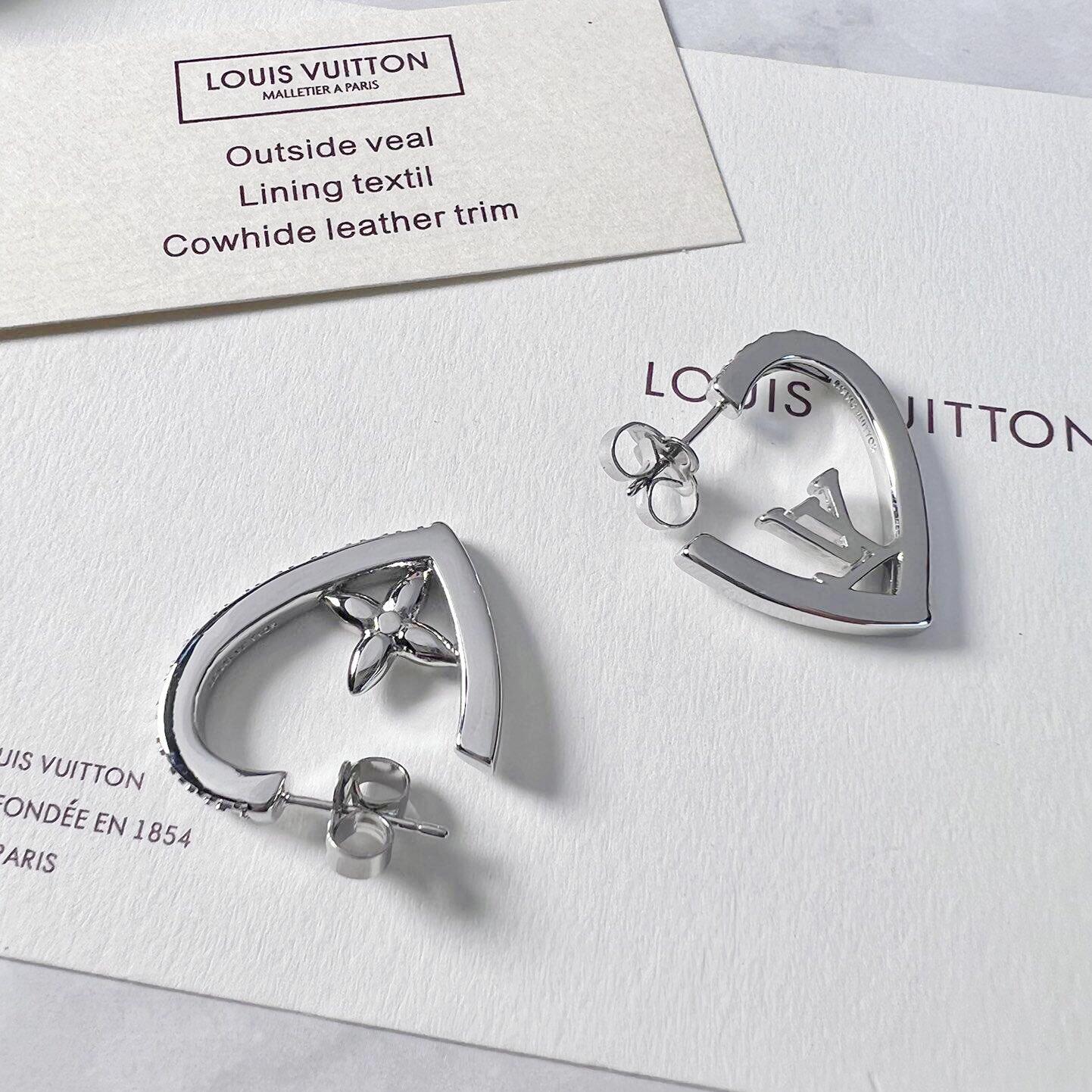 LVE063 Metal Heart hoop VL Earrings - ccjewelryacc