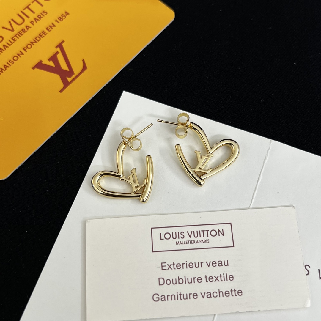 LVE064 Metal Small fall in love heart earrings - ccjewelryacc