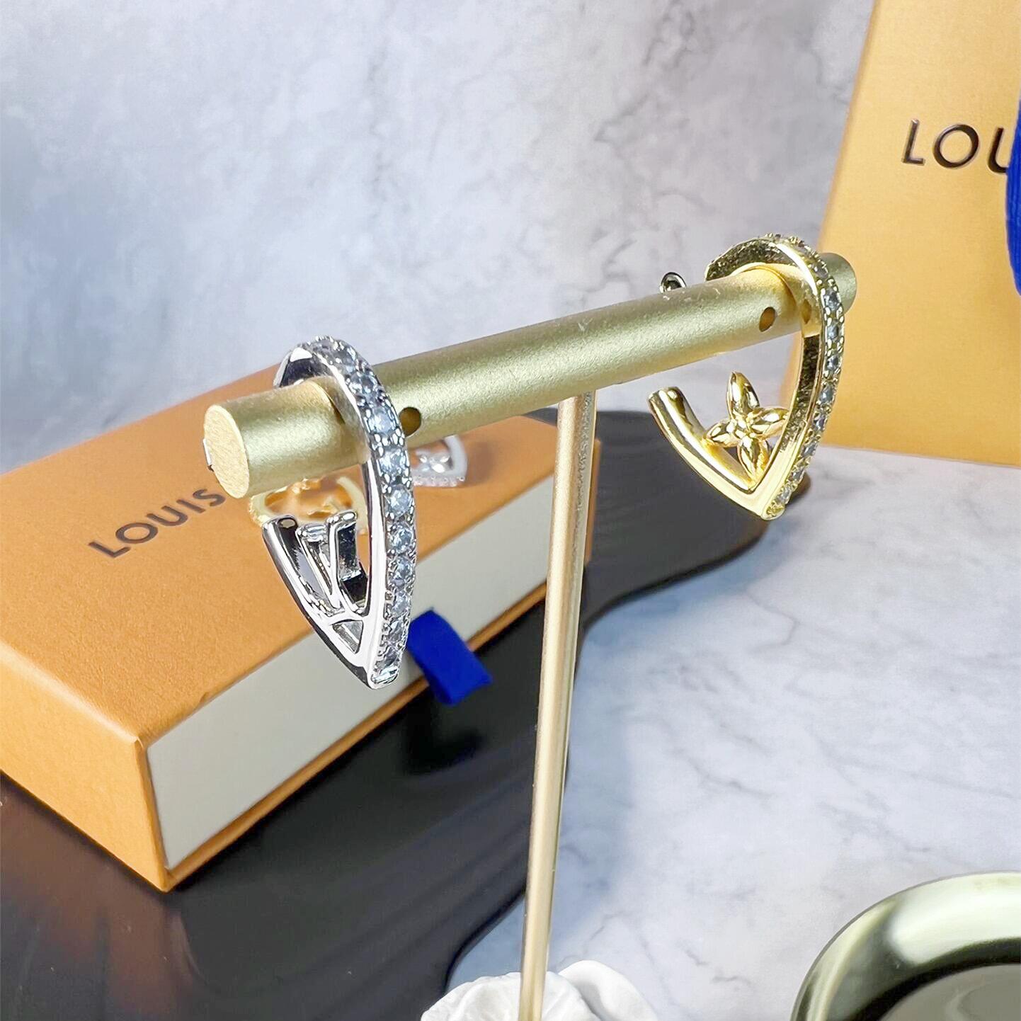 LVE063 Metal Heart hoop VL Earrings - ccjewelryacc