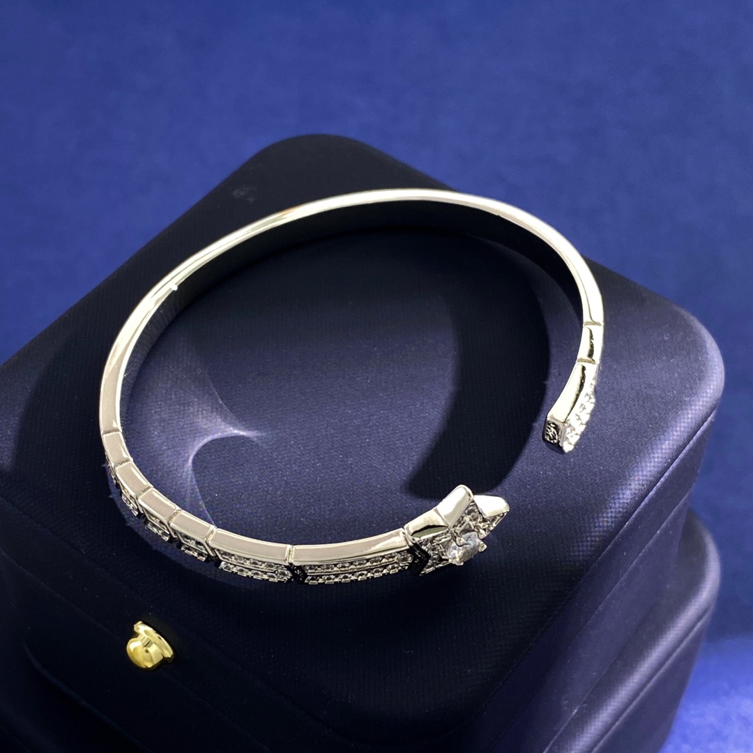 CCS157 Full crystal diamond Comete Bangle Bracelet Cuff - ccjewelryacc