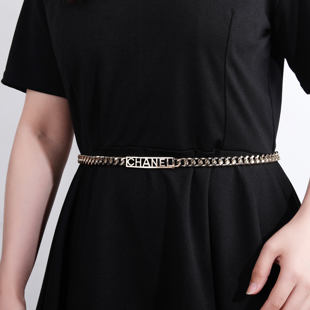 CCW076 Metal cc logo waist chain belt - ccjewelryacc