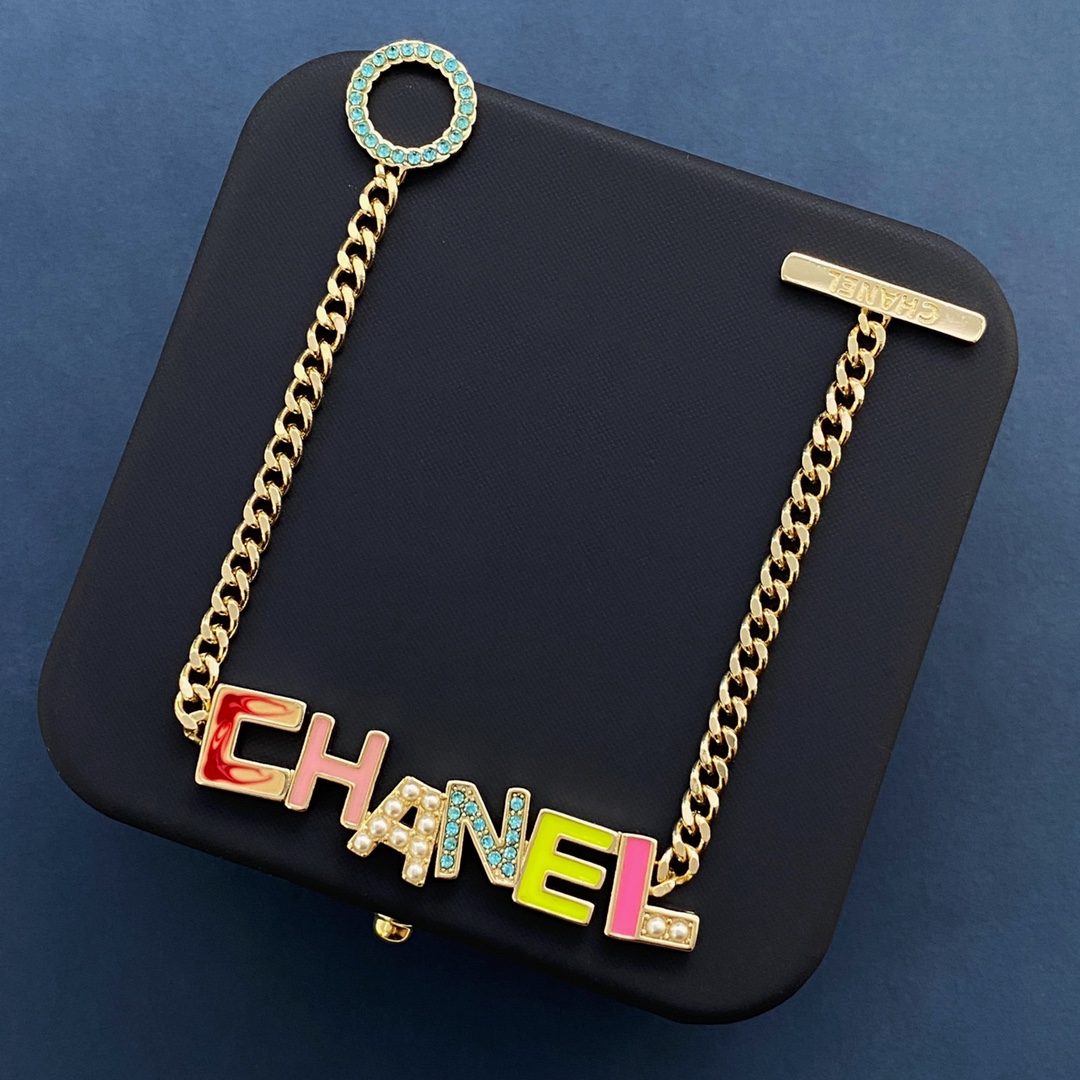 CCS160 Colorful cc chain bracelet - ccjewelryacc