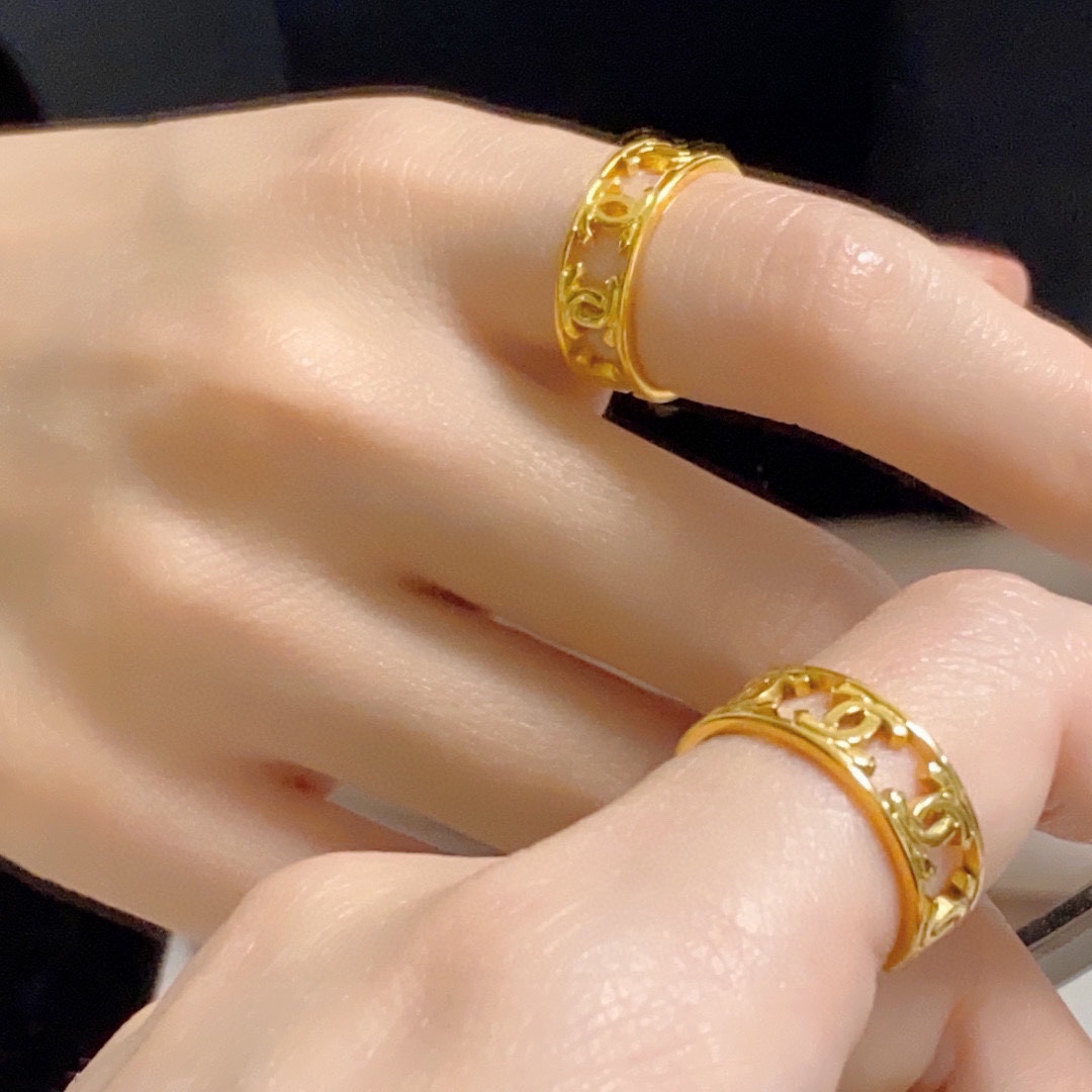 CCR071 CC logo ring - ccjewelryacc