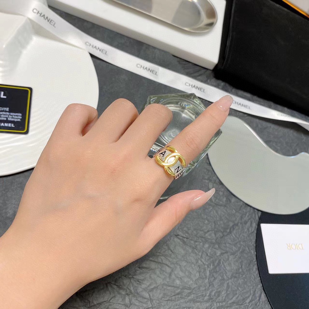 CCR070 CC logo ring - ccjewelryacc