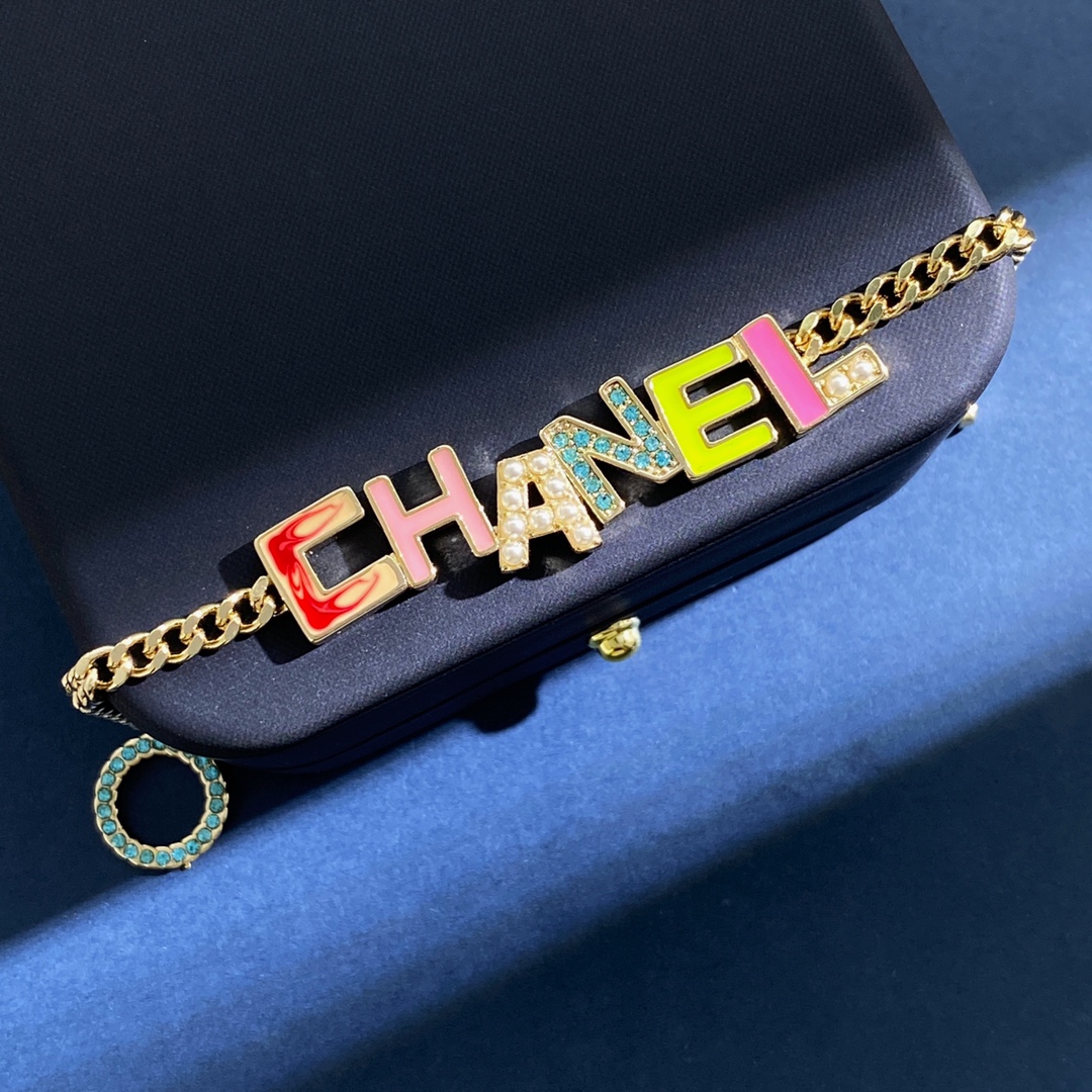 CCS160 Colorful cc chain bracelet - ccjewelryacc