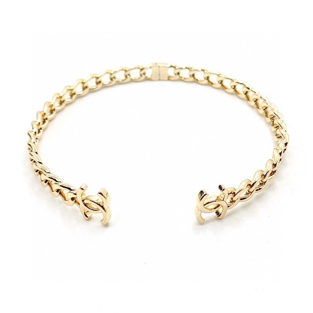 CCN223 Metal CC Choker collar - ccjewelryacc
