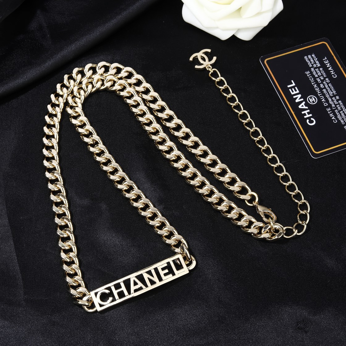 CCW076 Metal cc logo waist chain belt - ccjewelryacc