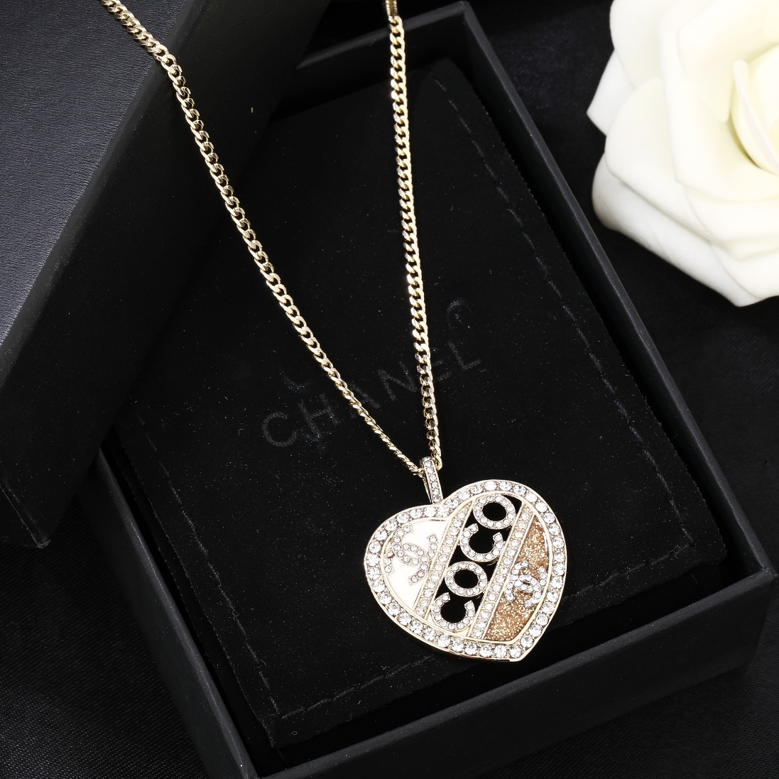 CCN134 Heart coco pendant necklace - ccjewelryacc