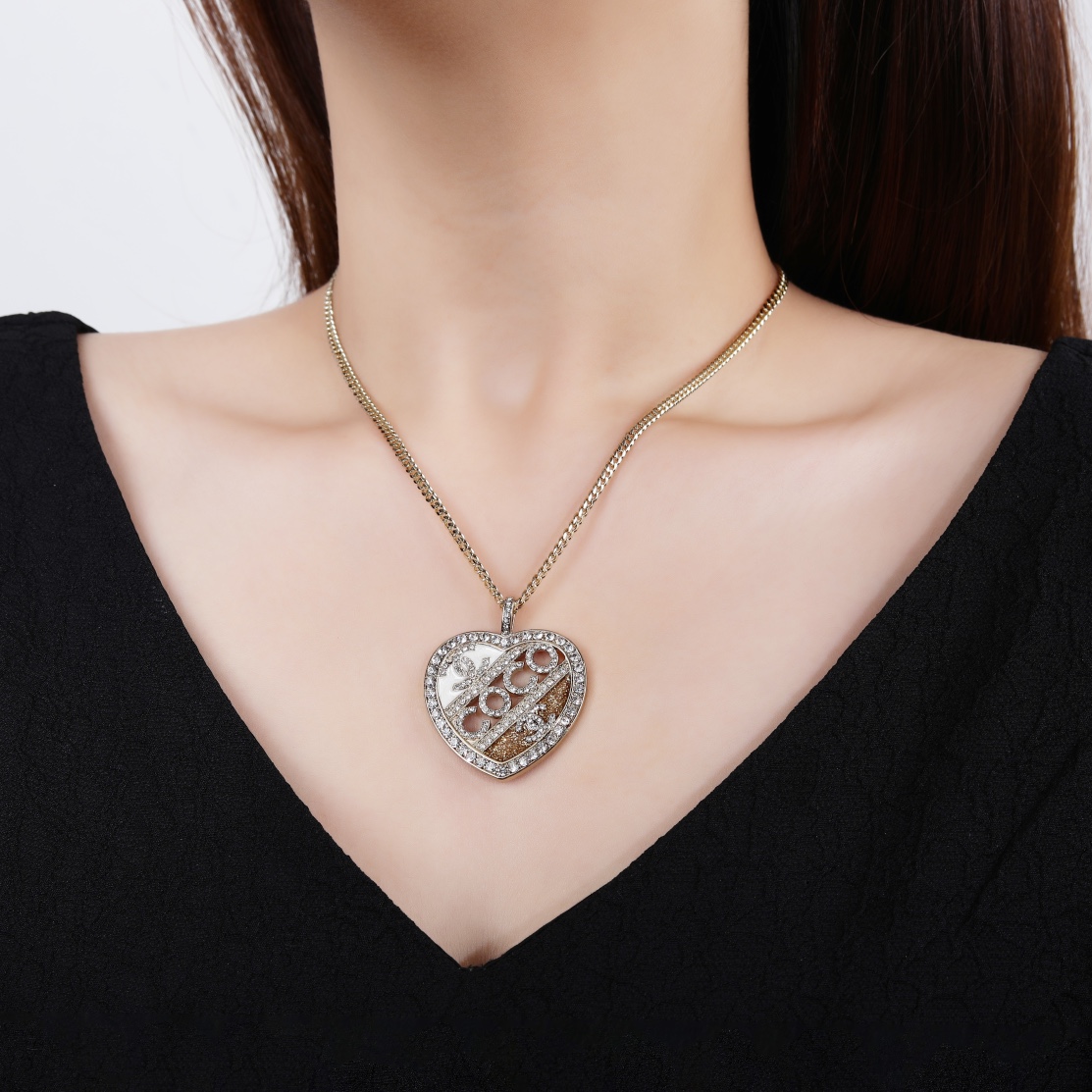 CCN134 Heart coco pendant necklace - ccjewelryacc