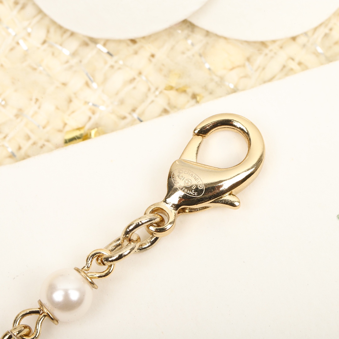 CCS188 Pearl heart charm Bracelet chain - ccjewelryacc