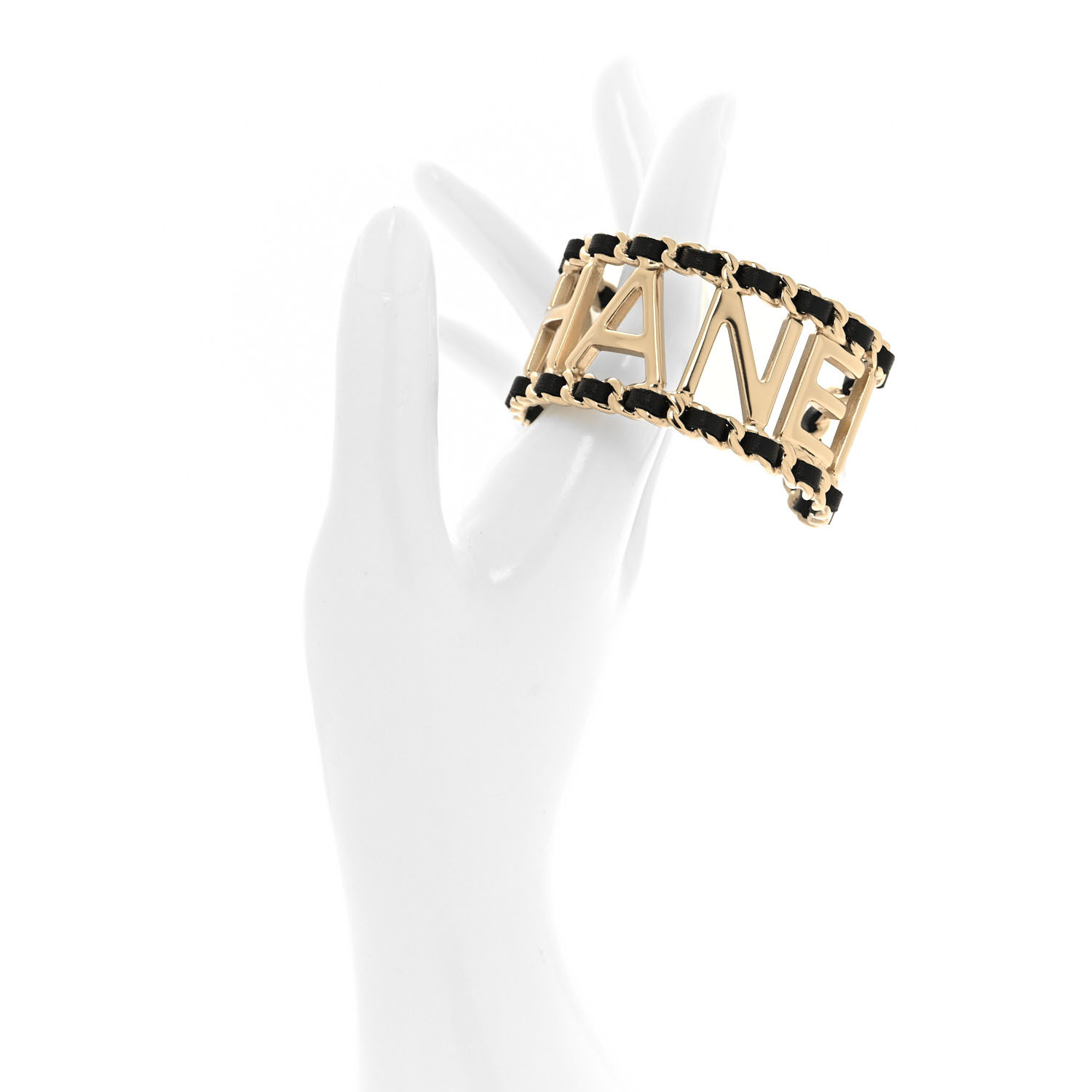 CCS148 Metal leather cc logo bangle bracelet - ccjewelryacc