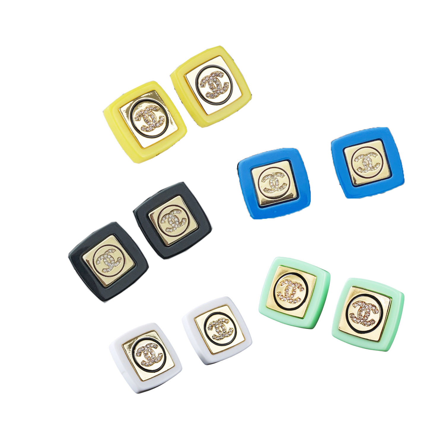 CCE193 CC acrylic stud earring - ccjewelryacc