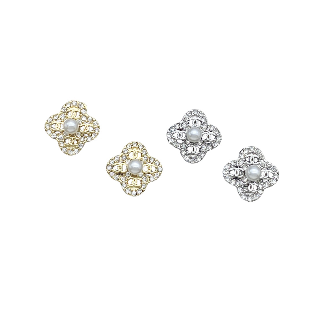 CCE614 CC clover Earring Clip - ccjewelryacc