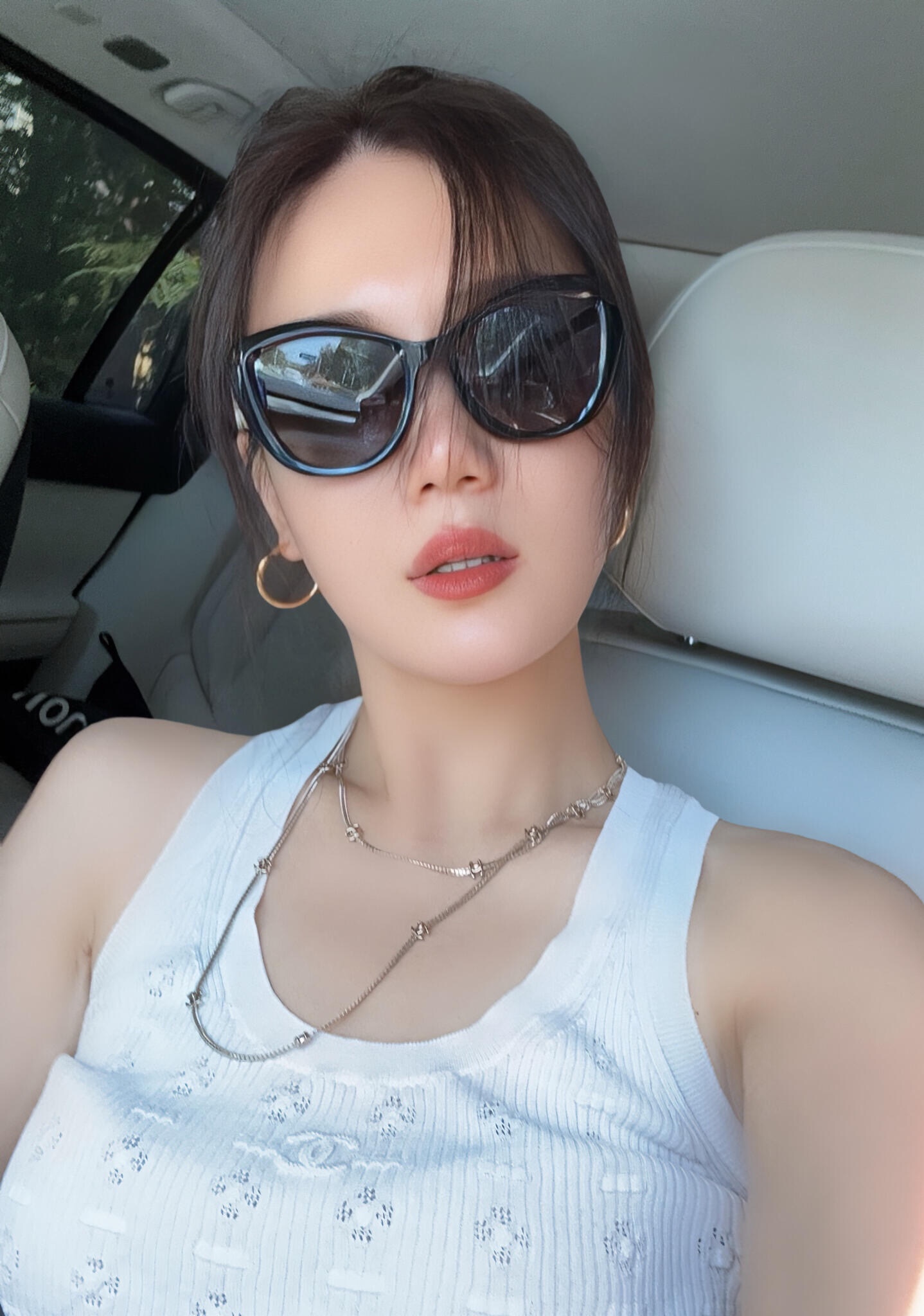 CCL078 15 motif cc logo long snake chain sweater necklace - ccjewelryacc