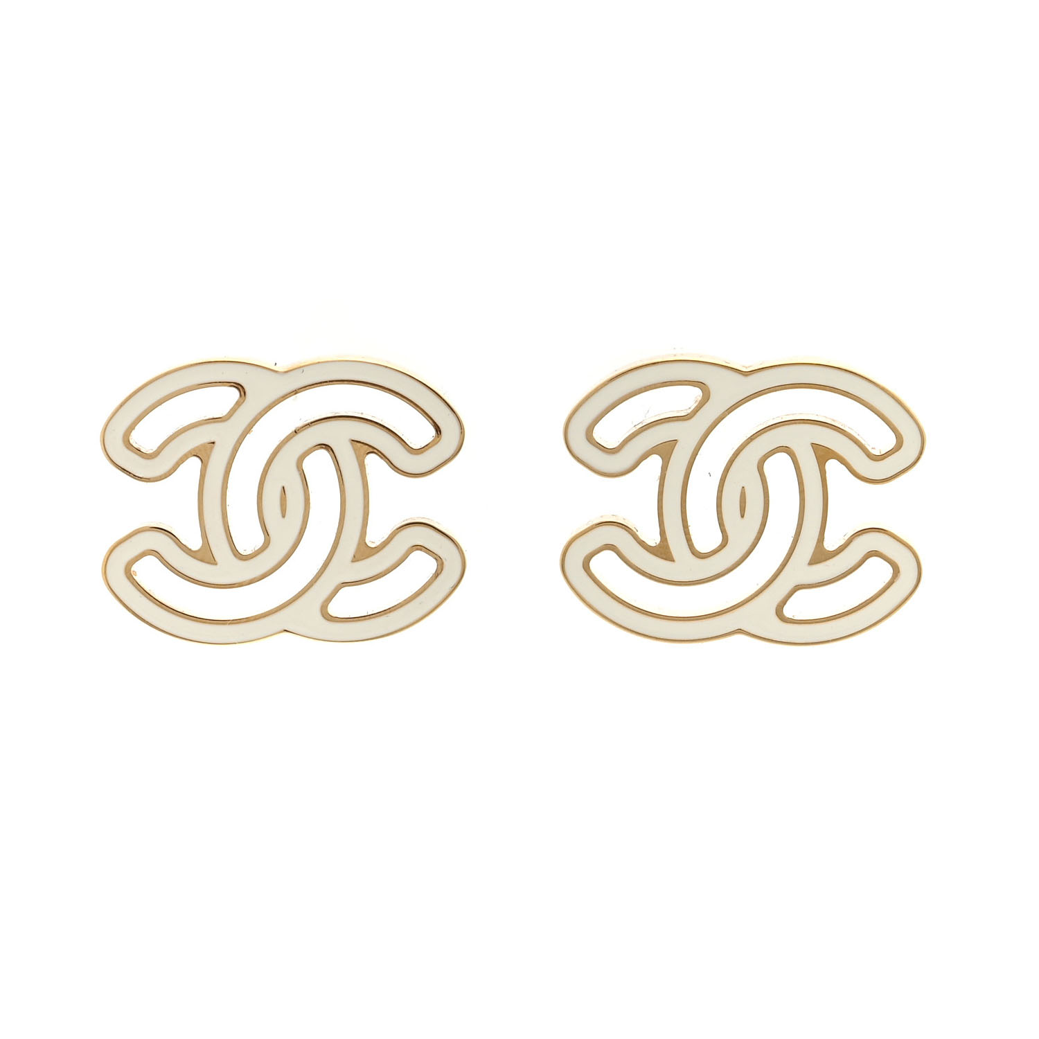 CCE750 24A enamel CC earrings - ccjewelryacc