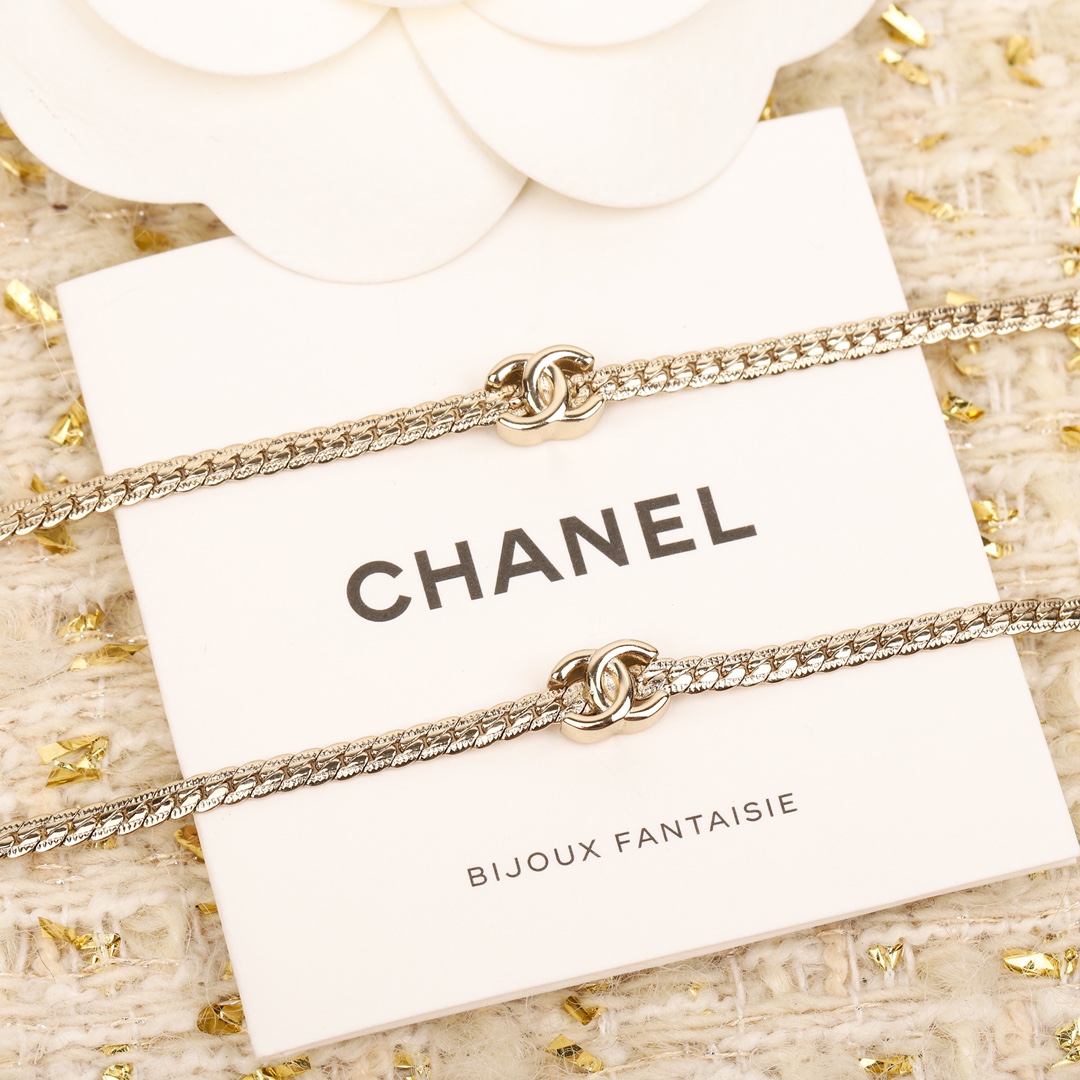 CCW077 10 motif cc logo long snake chain waist chain belt sweater necklace - ccjewelryacc