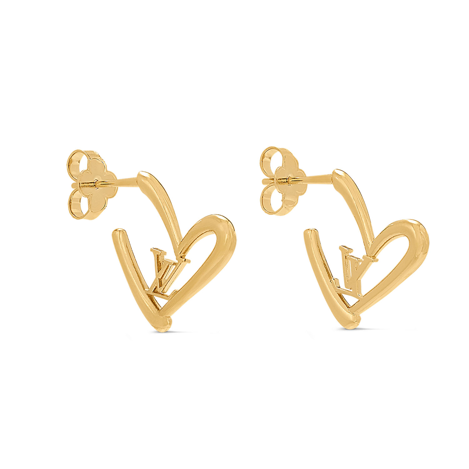 LVE064 Metal Small fall in love heart earrings - ccjewelryacc
