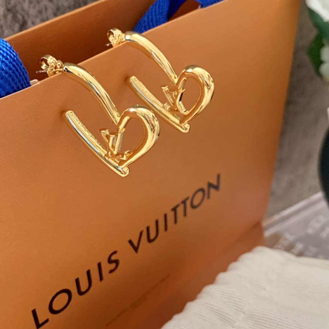 LVE064 Metal Small fall in love heart earrings - ccjewelryacc