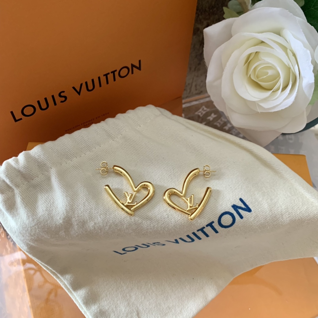 LVE064 Metal Small fall in love heart earrings - ccjewelryacc