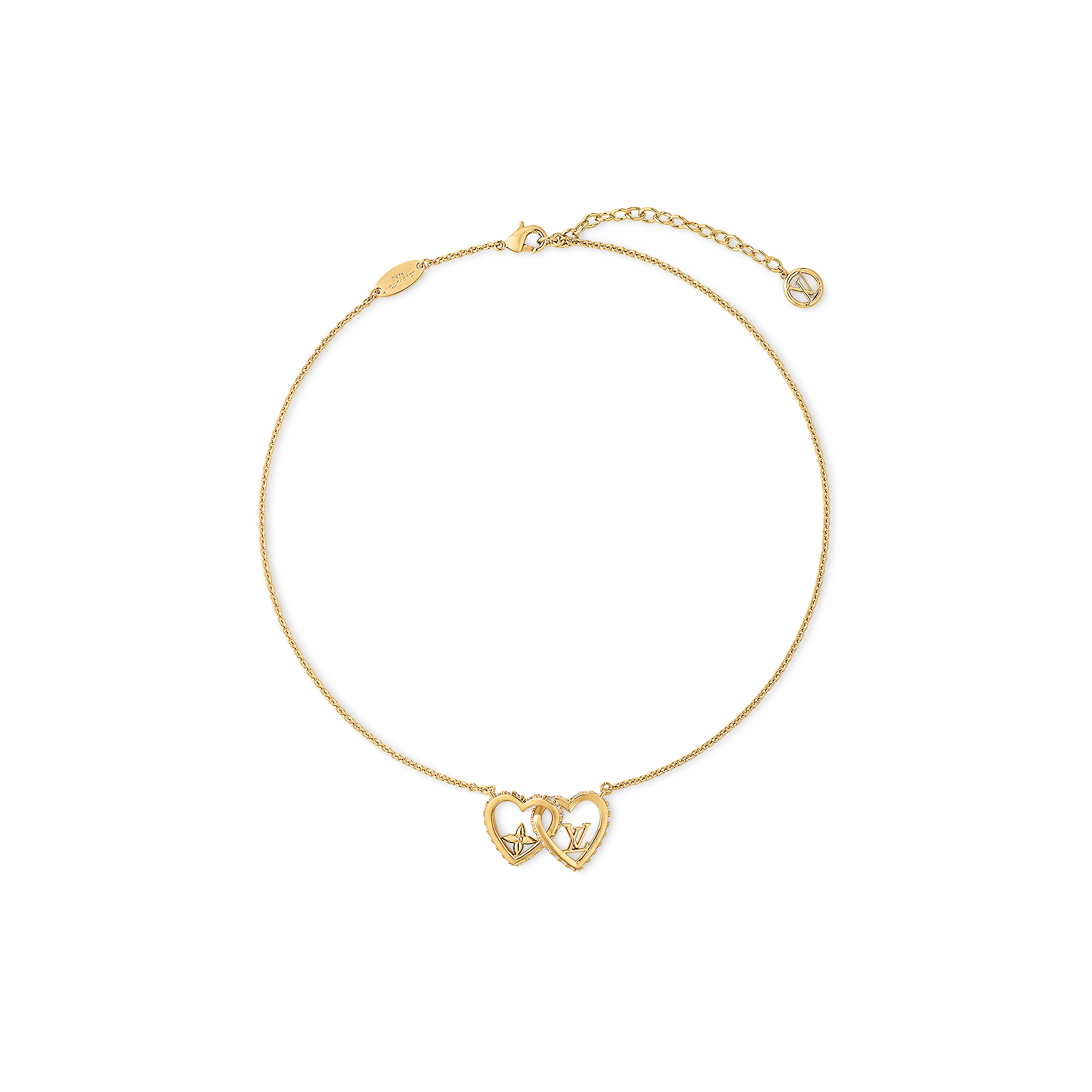 LVN102 My VL Love Double heart Necklace - ccjewelryacc