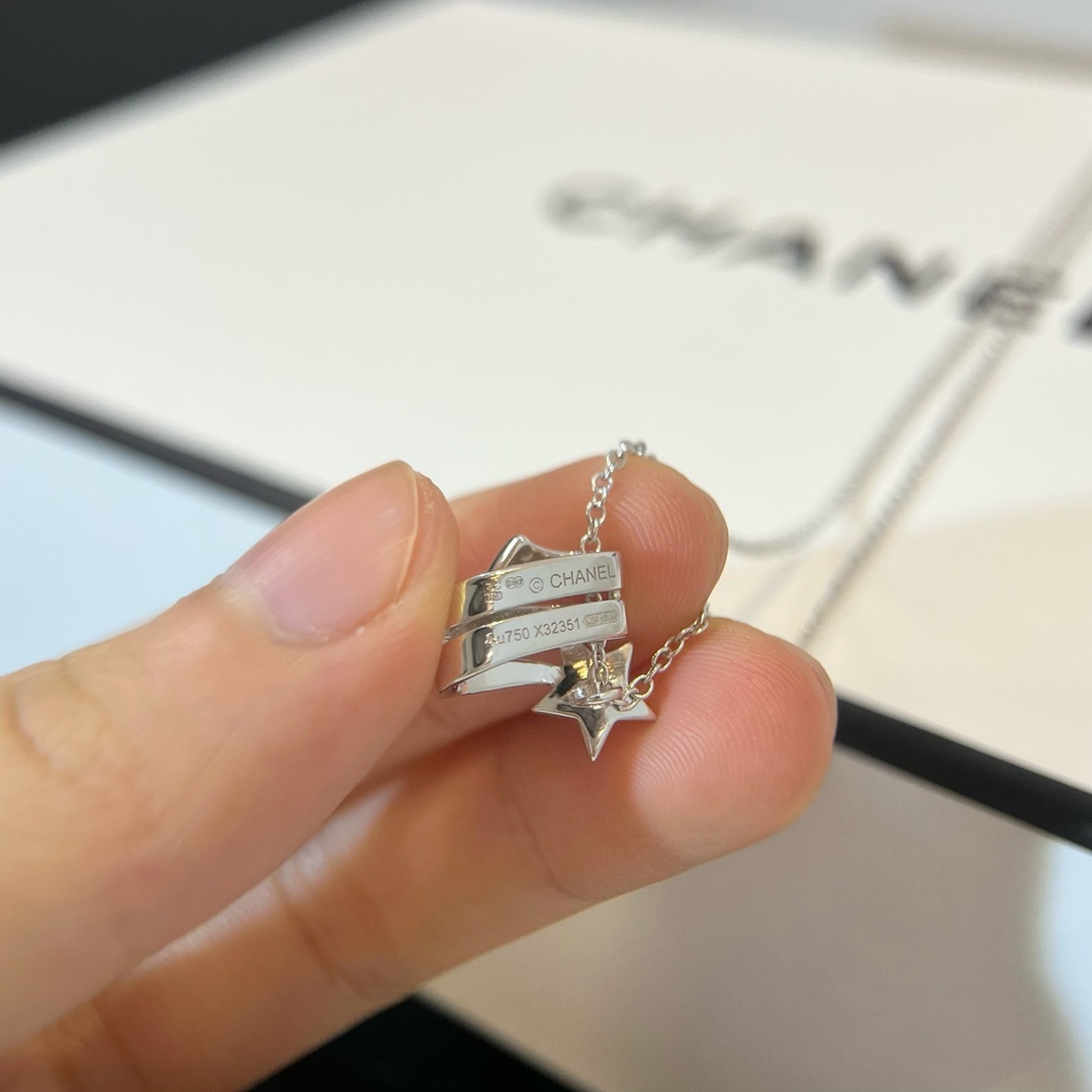 CCNS007 S925 sterling silver COCO comete Necklace - ccjewelryacc