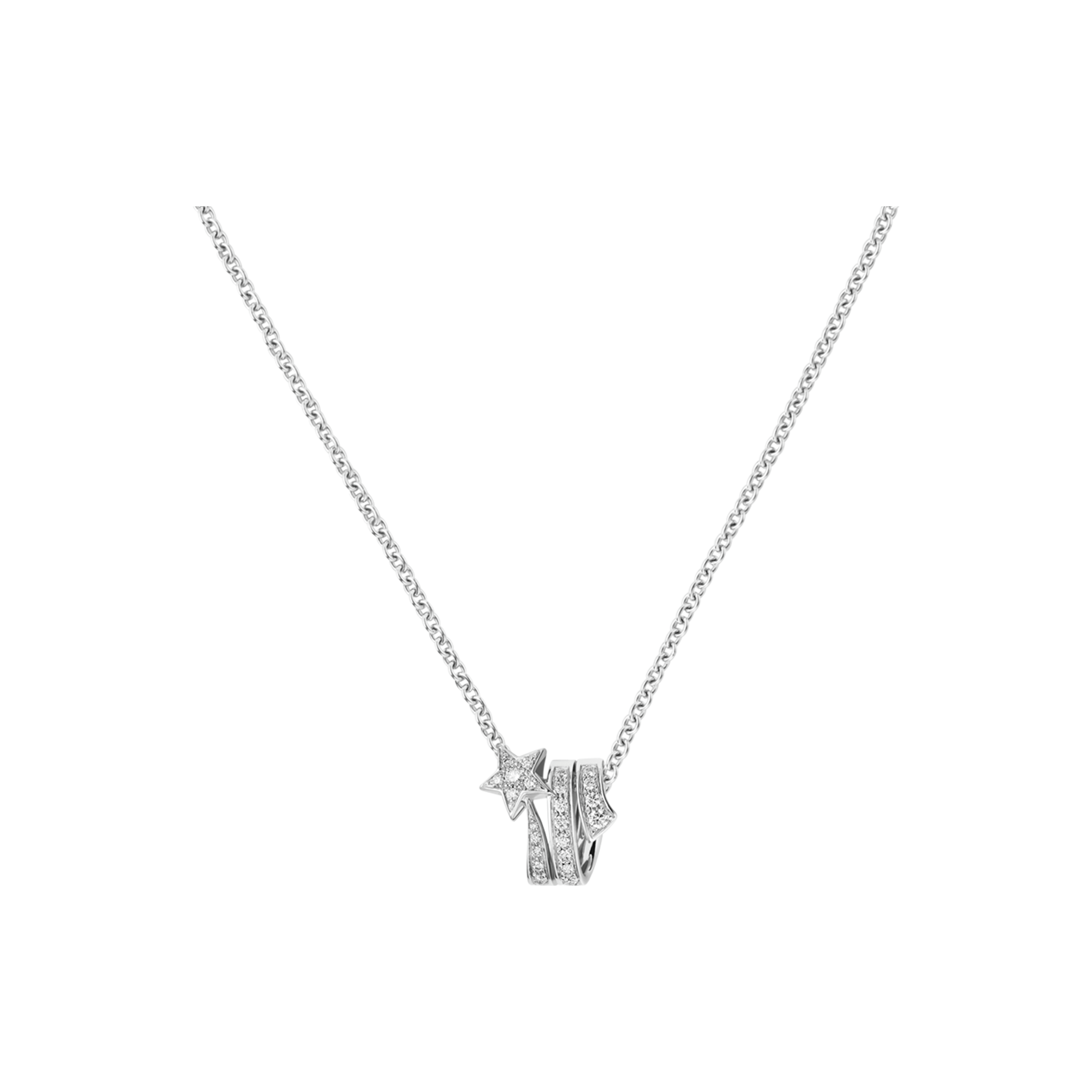 CCNS007 S925 sterling silver COCO comete Necklace - ccjewelryacc